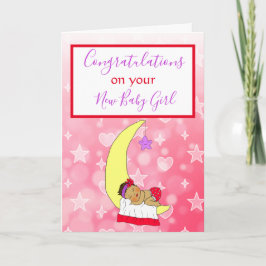 Willkommen im World New Baby Girl Ethnic Baby Ca Karte