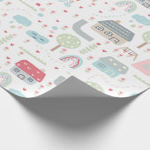 Willkommen im World New Baby Girl Geschenkpapier (Ecke)