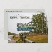 Willkommen im Zeichen der Nordwestgebiete Postkarte (Vorne/Hinten)