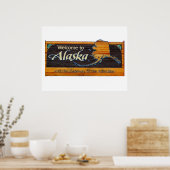 Willkommen im Zeichen von Alaska Poster (Küche)