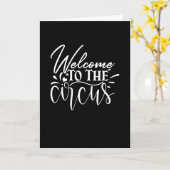 Willkommen im Zirkus Karte (Gelbe Blume)