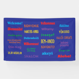 Willkommen in 24 Sprachen Banner