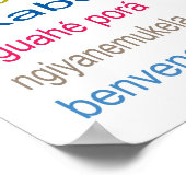 Willkommen in 80 Sprachen Poster (Ecke)