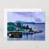 Willkommen in Alaska Postkarte (Vorne/Hinten)