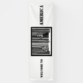 Willkommen in AMERIKA Banner (Vertikal)