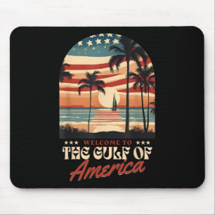 Willkommen in Amerikas Vintager Golf Beach USA Fla Mousepad