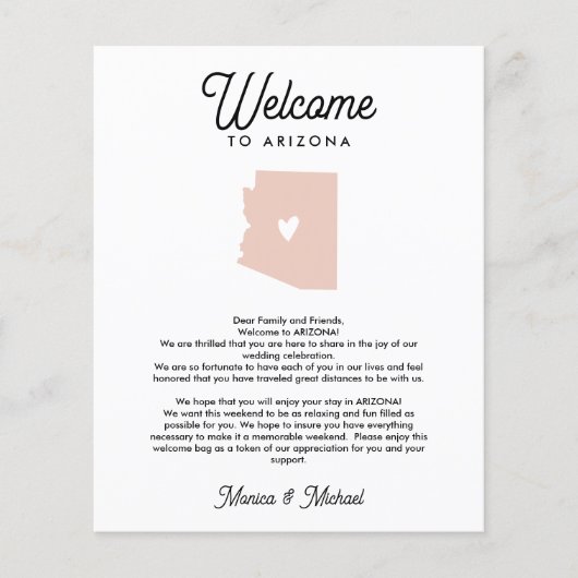 Willkommen in ARIZONA | Briefe & Unterkünfte JEDE (Vorderseite)