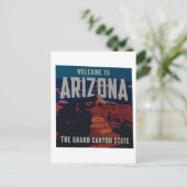 Willkommen in Arizona Postkarte (Stehend Vorderseite)