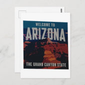 Willkommen in Arizona Postkarte (Vorne/Hinten)