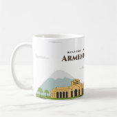 Willkommen in Armenien Kaffeetasse (Links)