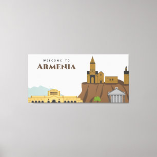 Willkommen in Armenien Leinwanddruck