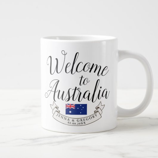 Willkommen in Australien| Hochzeit in Urlaubsort Jumbo-Tasse (Rechts)