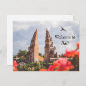 Willkommen in Bali Feiertagspostkarte (Vorne/Hinten)