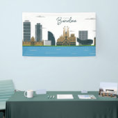 Willkommen in Barcelona Banner (Messeveranstaltung)