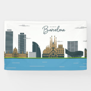 Willkommen in Barcelona Banner