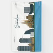 Willkommen in Barcelona Banner (Vertikal)