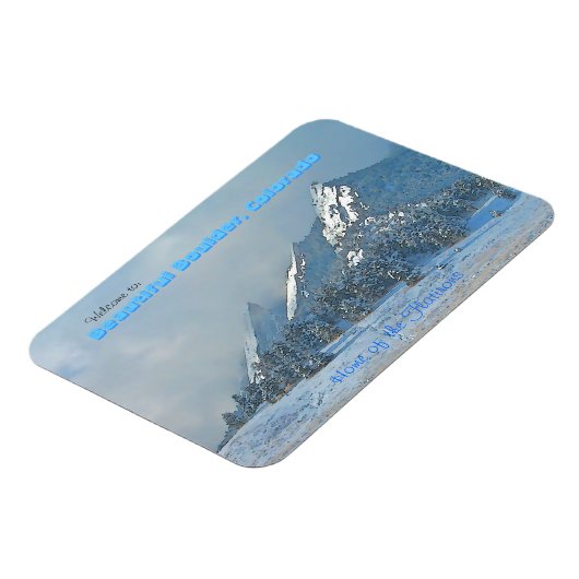 Willkommen in Beautiful Boulder, Colorado Magnet (Linke Seite)