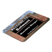 WILLKOMMEN IN Belmont Munchkin Morgan Flexible Magnet (Linke Seite)