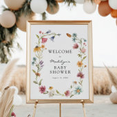 Willkommen in Bloom Baby Dusche Poster