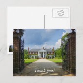 Willkommen in Boone Hall Postkarte (Vorne/Hinten)
