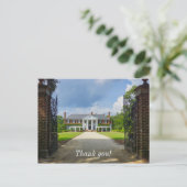 Willkommen in Boone Hall Postkarte (Stehend Vorderseite)