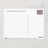 Willkommen in Boston - Neon Postkarte (Rückseite)