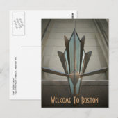 Willkommen in Boston Postkarte (Vorne/Hinten)