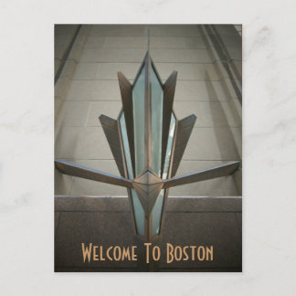 Willkommen in Boston Postkarte