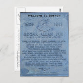 Willkommen in Boston Postkarte (Vorne/Hinten)