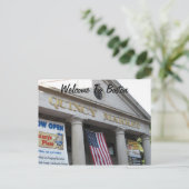 Willkommen in Boston Postkarte (Stehend Vorderseite)