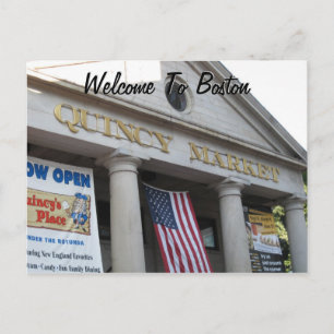 Willkommen in Boston Postkarte