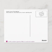 Willkommen in Boston Postkarte (Rückseite)