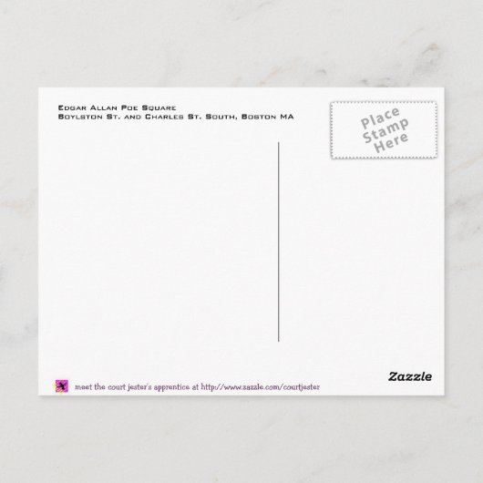 Willkommen in Boston Postkarte (Rückseite)