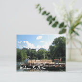 Willkommen in Boston Postkarte (Stehend Vorderseite)