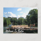 Willkommen in Boston Postkarte (Vorderseite)