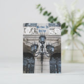 Willkommen in Boston Postkarte (Stehend Vorderseite)