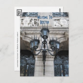 Willkommen in Boston Postkarte (Vorne/Hinten)