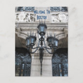 Willkommen in Boston Postkarte (Vorderseite)