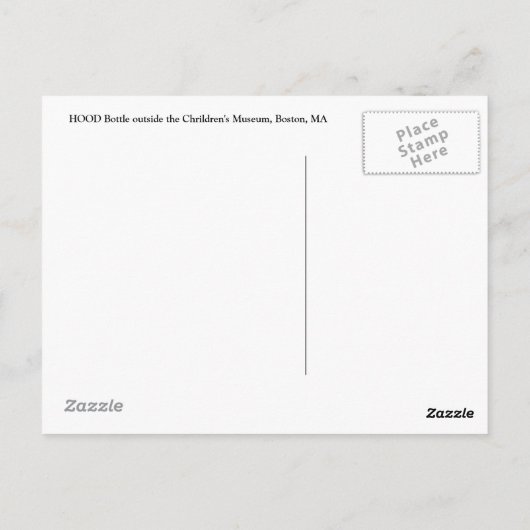 Willkommen in Boston Postkarte (Rückseite)