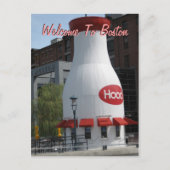 Willkommen in Boston Postkarte (Vorderseite)