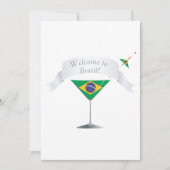 Willkommen in Brasilien Einladung (Vorderseite)
