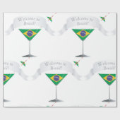 Willkommen in Brasilien Geschenkpapier (Flach)