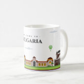 Willkommen in Bulgarien Kaffeetasse (VorderseiteRechts)