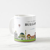 Willkommen in Bulgarien Kaffeetasse (Vorderseite Links)