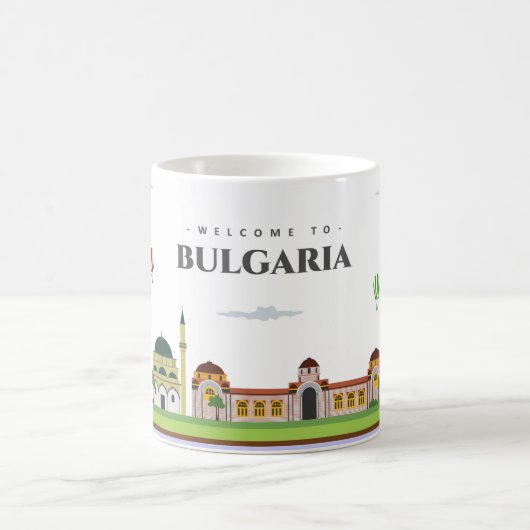 Willkommen in Bulgarien Kaffeetasse (Mittel)