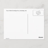 Willkommen in Cambridge Postkarte (Rückseite)