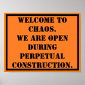 Willkommen in Chaos Poster (Vorne)