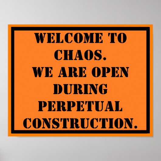 Willkommen in Chaos Poster (Vorne)