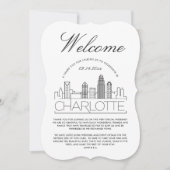 Willkommen in Charlotte | Hotelgäste Details Einla Einladung (Vorderseite)