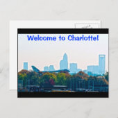 Willkommen in Charlotte! Postkarte (Vorne/Hinten)